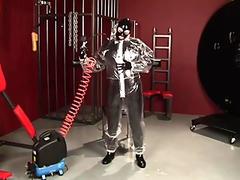 Shiny PVC ass