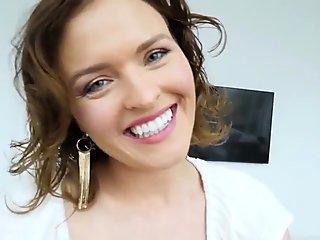 Lezdom babe fucking submissive with strapon