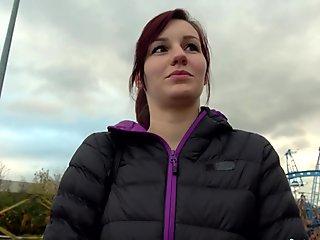 White Slut Cums On BBC
